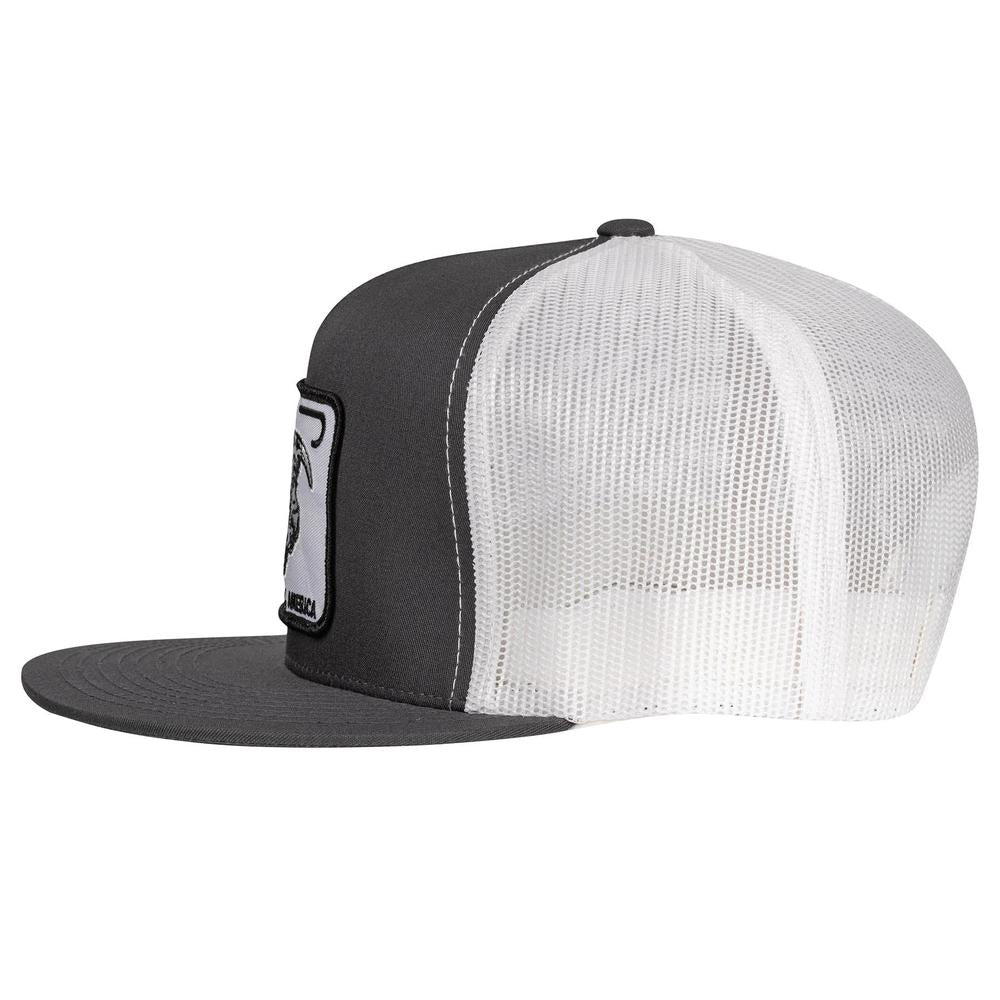 
                  
                    Lazy J Ranch Charcoal Grey & White Willow Cattle Headquarters Classic Five Panel Trucker Hat-Lazy J Ranch Wear
                  
                