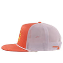 Lazy J Ranch Coral & White Untroubled Classic Rope Trucker Hat-