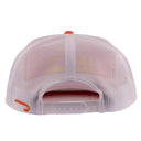 Lazy J Ranch Coral & White Untroubled Classic Rope Trucker Hat-