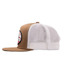 Lazy J Ranch Coyote Brown & White 1776 Classic Rope Trucker Hat-