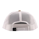 Lazy J Ranch Coyote Brown & White Conquest Classic Rope Trucker Hat-