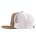 Lazy J Ranch Coyote Brown & White Desert Show Time Classic Rope Trucker Hat-
