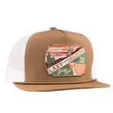 Lazy J Ranch Coyote Brown & White Desert Show Time Classic Rope Trucker Hat-