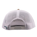 Lazy J Ranch Coyote Brown & White Iron Horn Classic Rope Trucker Hat-