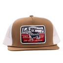 Lazy J Ranch Coyote Brown & White Liberty Classic Rope Trucker Hat-