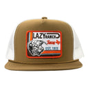 Lazy J Ranch Coyote Brown & White Rio Grande Classic Rope Trucker Hat-
