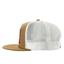 Lazy J Ranch Coyote Brown & White Rio Grande Classic Rope Trucker Hat-