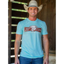 Lazy J Ranch Diamond Banner Short Sleeve T-Shirt - Sea Foam Green-