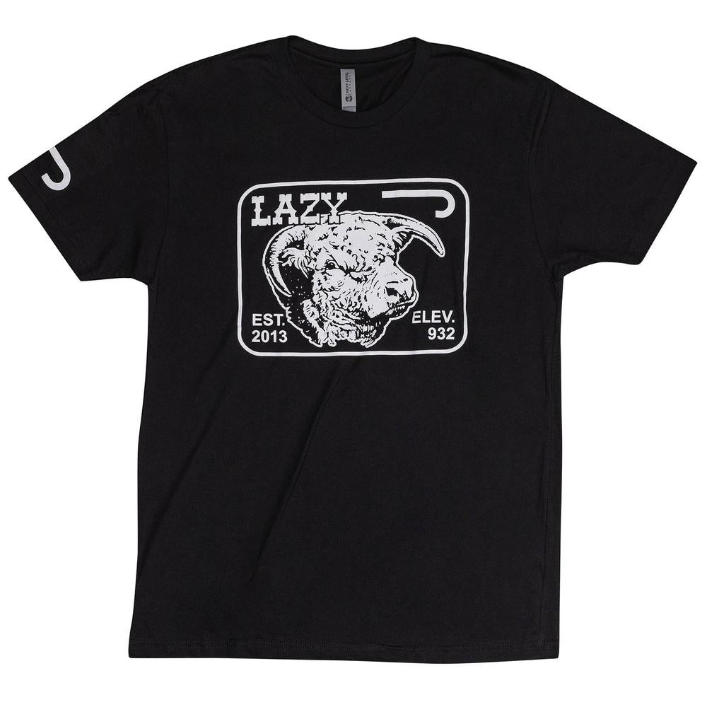 Lazy J Ranch Elevation Short Sleeve T-Shirt - Black-Lazy J Ranch Wear
