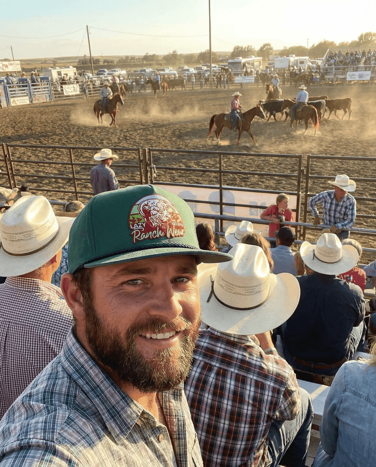 Lazy J Ranch Green Prickly Pear Classic Rope Trucker Hat-