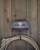 Lazy J Ranch Grey Diamond Banner Performance Rope Trucker Hat-