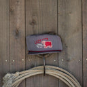 Lazy J Ranch Grey Red Premium Ranch Rope Trucker Hat-