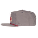 Lazy J Ranch Grey Red Premium Ranch Rope Trucker Hat-