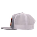 Lazy J Ranch Grey & White Heritage Classic Five Panel Trucker Hat-