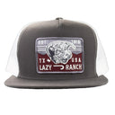 Lazy J Ranch Grey & White Red Rock Classic Five Panel Trucker Hat-
