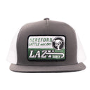Lazy J Ranch Grey & White Shafter Classic Five Panel Trucker Hat-
