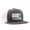 Lazy J Ranch Grey & White Shafter Classic Five Panel Trucker Hat-