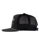 Lazy J Ranch Heather Black White Alpine Classic Rope Trucker Hat-
