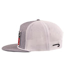 Lazy J Ranch Heather Grey & White Red Producer Classic Rope Trucker Hat-Lazy J Ranch Wear