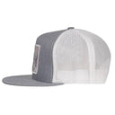 Lazy J Ranch Heather Grey & White Sunset Retro Classic Five Panel Trucker Hat-