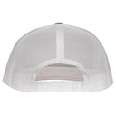 Lazy J Ranch Heather Grey & White Sunset Retro Classic Five Panel Trucker Hat-