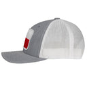 Lazy J Ranch Heather Grey & White Texas Elevation Mid Profile Trucker Hat-