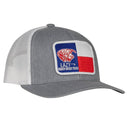 Lazy J Ranch Heather Grey & White Texas Elevation Mid Profile Trucker Hat-