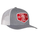 Lazy J Ranch Heather & White Red Ranch Mid Profile Trucker Hat-