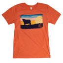 Lazy J Ranch Hereford Sky Short Sleeve T-Shirt - Orange-
