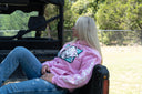 Lazy J Ranch Iron Horn Long Sleeve Hoodie - Pink-