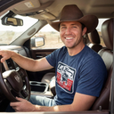 Lazy J Ranch Liberty Short Sleeve T-Shirt - Navy-