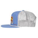 Lazy J Ranch Light Blue & Grey Apache Hereford Bull Classic Rope Trucker Hat-