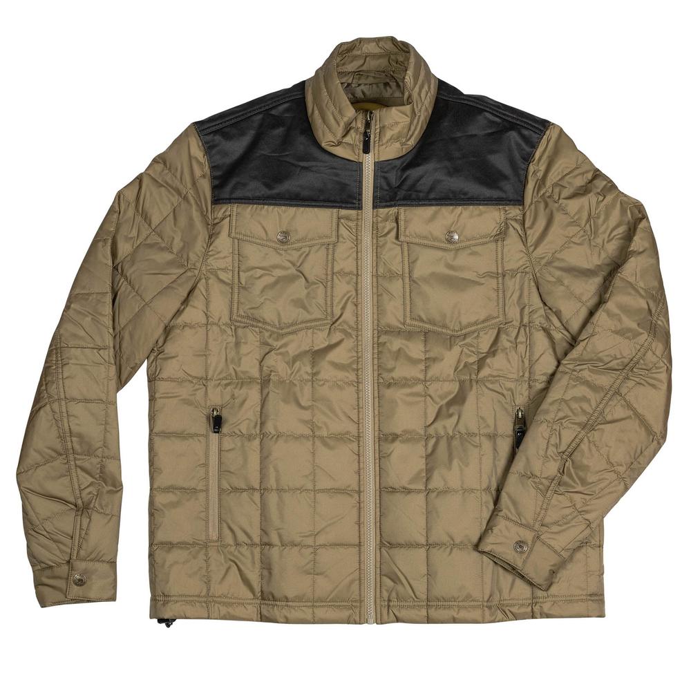 Lazy J Ranch Lightweight Tan and Brown Ranch Jacket-Lazy J Ranch Wear