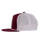 Lazy J Ranch Maroon & White Smokeless Classic Rope Trucker Hat-