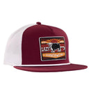 Lazy J Ranch Maroon & White Smokeless Classic Rope Trucker Hat-