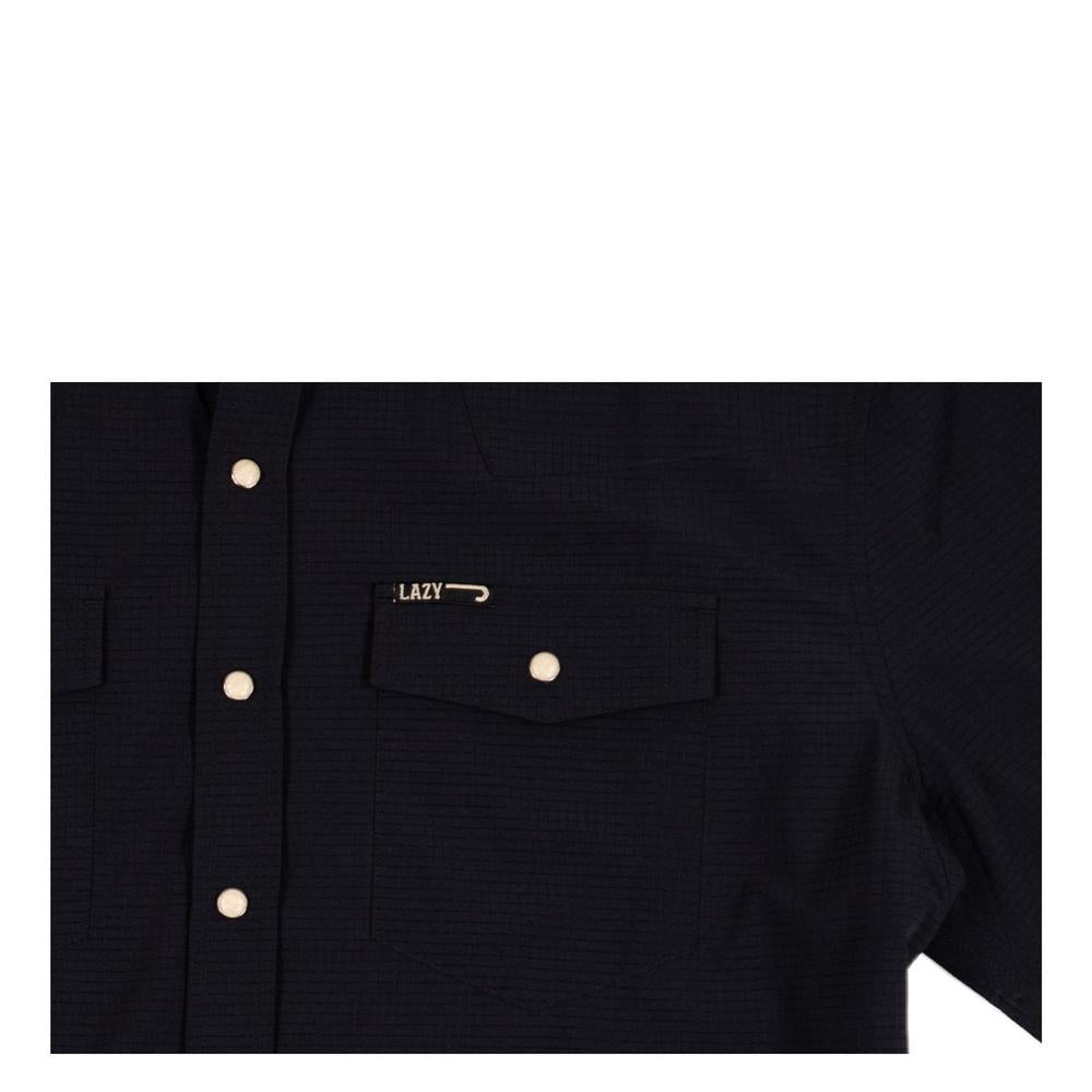 Lazy J Ranch Men's Airflow Pearl Snap Short Sleeve Shirt - Black-Lazy J Ranch Wear