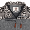 Lazy J Ranch Men's Aztec Print Bonded Jacket - Grey-