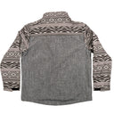 Lazy J Ranch Men's Aztec Print Bonded Jacket - Grey-