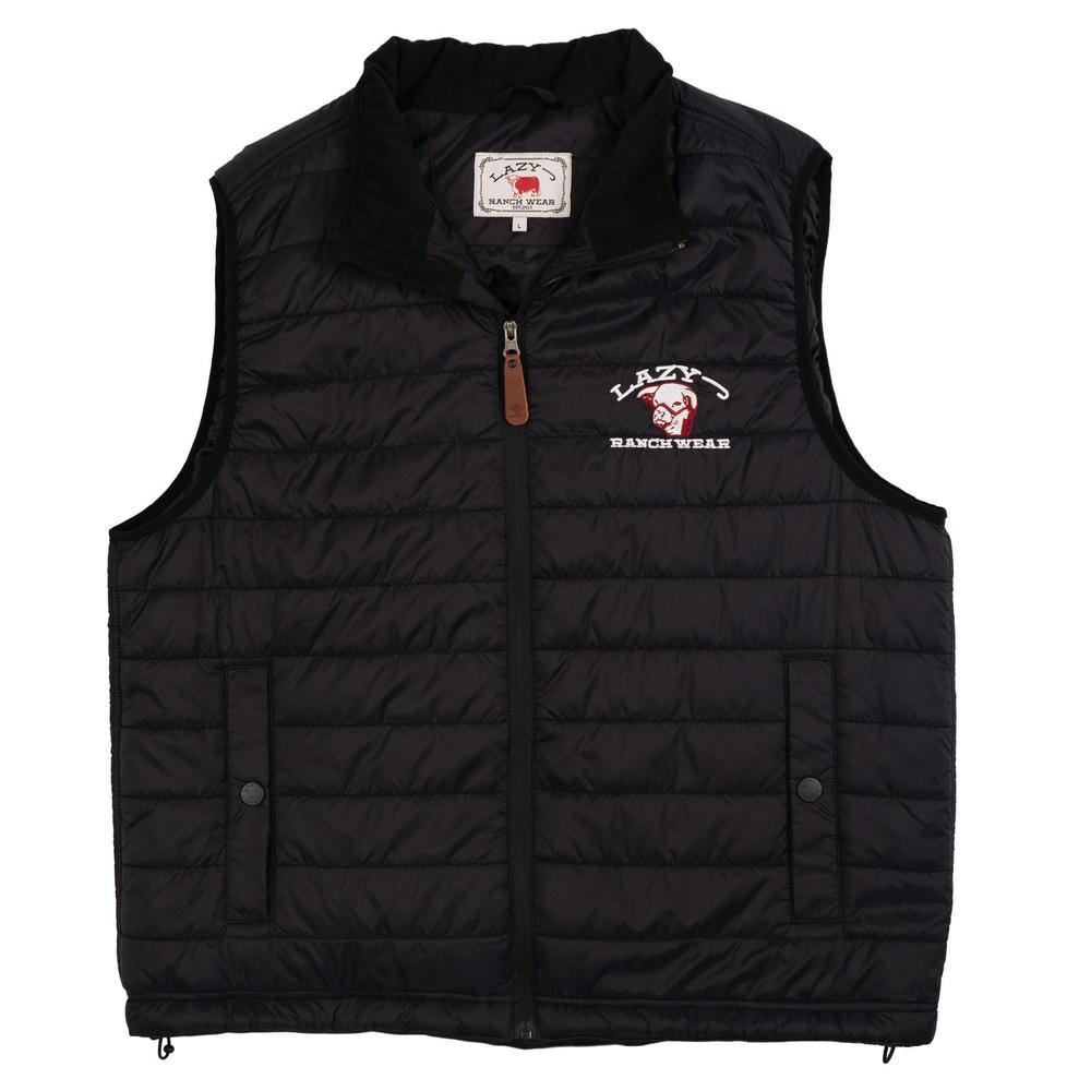 Lazy J Ranch Men's Black Lightweight Relaxed Fit Vest-Lazy J Ranch Wear