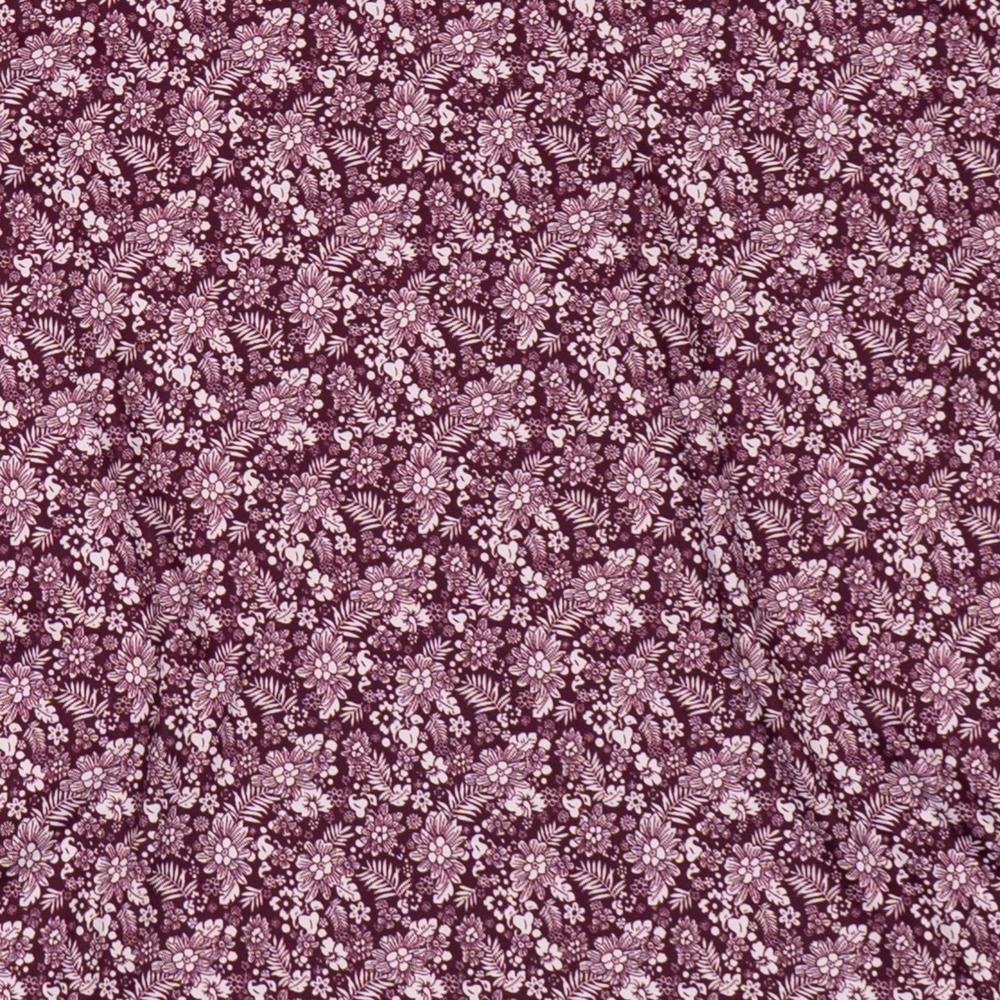 Lazy J Ranch Men's Floral Print Performance Polo Shirt - Purple-Polo-Lazy J Ranch Wear