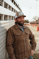 Lazy J Ranch Men's Jacquard Jacket - Sequoia Brown-