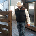 Lazy J Ranch Men's Lightweight Relaxed Fit Vest - Brown-