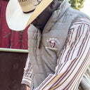 Lazy J Ranch Men's Lightweight Relaxed Fit Vest - Grey