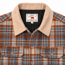 Lazy J Ranch Men's Plaid Trucker Jacket - Rust-