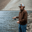 Lazy J Brown Quarter Zip Pullover