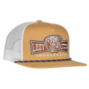 Lazy J Ranch Mustard & White Diamond Banner Classic Rope Trucker Hat-