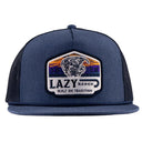 Lazy J Ranch Navy Bull Wagon Classic Rope Trucker Hat-