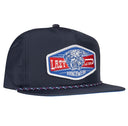 Lazy J Ranch Navy Diamond Ranch Classic Rope Trucker Hat-
