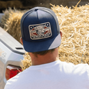 Lazy J Ranch Navy Freedom Classic Five Panel Trucker Hat-