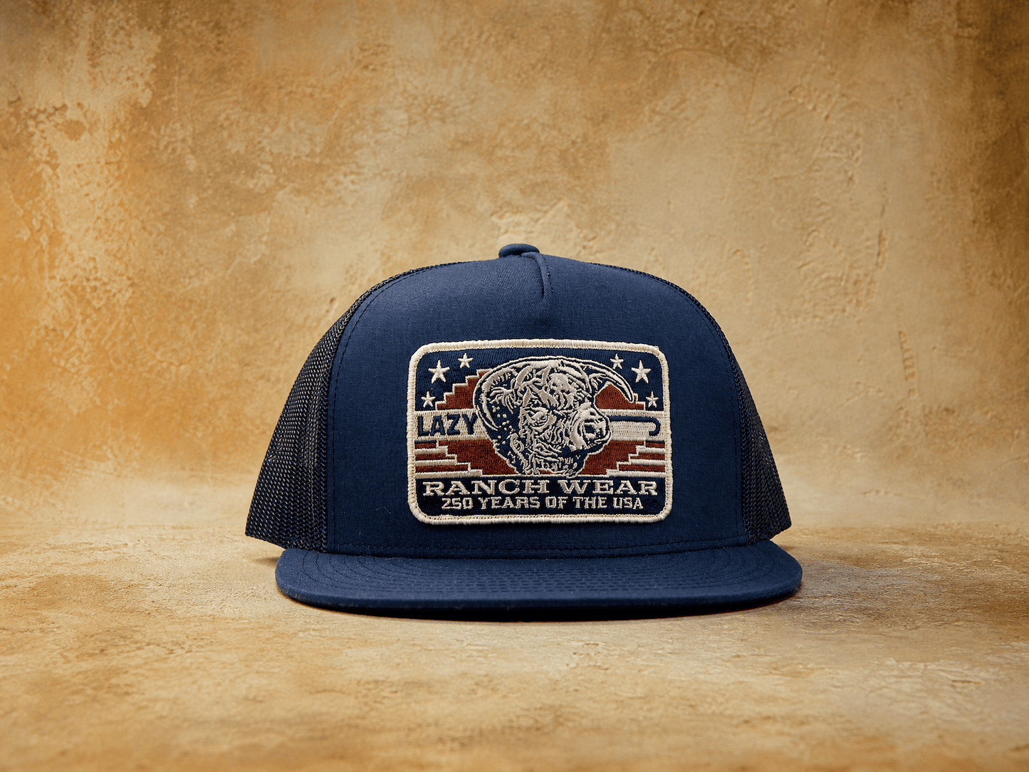 Lazy J Ranch Navy Freedom Classic Five Panel Trucker Hat-
